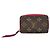 Tarjetero Monogram Zippy Louis Vuitton Castaño Fucsia