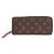 Portafoglio Louis Vuitton Monogram Clemence Marrone Fuschia
