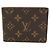 Cartera de 9 tarjetas Monogram Louis Vuitton Castaño