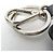 Prada Saffiano Robot Key Ring Coin Purse Silvery Navy blue - view 16