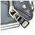 Prada Saffiano Robot Key Ring Coin Purse Silvery Navy blue - view 9