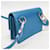 Prada Saffiano Lock 2ZH098 Mini Pouch Blu - vista 7