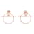 Hermès Boucles d'oreilles Kara Stud en or rose 18K Hermes  - vue 1
