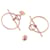 Hermès Boucles d'oreilles Kara Stud en or rose 18K Hermes  - vue 3