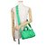 Borsa Louis Vuitton Keepall Bandoulière 25 Verde - vista 5