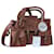 Chloé Edith Medium Borsa in Pelle Marrone  - vista 1