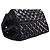 Chanel Black Quilted Glazed Calfskin Reissue 2.55 Accordion Flap 225 Nero - vista 13