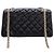 Chanel Black Quilted Glazed Calfskin Reissue 2.55 Accordion Flap 225 Nero - vista 4