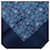 Sciarpa in seta Hermès Blue Flower and Butterfly 90 Blu navy - vista 5