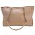 Chanel Deauville Tote aus Mischfasern Beige Small