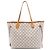 Louis Vuitton White Damier Azur Neverfull MM Blanco