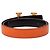 Cinturón Hermès Orange Box Calf Constance H reversible Naranja - vista 3