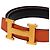 Cinturón Hermès Orange Box Calf Constance H reversible Naranja - vista 4