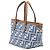 Bolsa Fendi Blue Mini Zucca Jacquard Roll Satchel Azul - vista 2