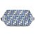 Bolsa Fendi Blue Mini Zucca Jacquard Roll Satchel Azul - vista 3