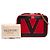 Borsa a tracolla Valentino Red Bicolor Nappa Vlogo Viva Superstar Camera Chain Bag Rosso - vista 7