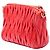 Borsa a tracolla in pelle matelassé rossa Miu Miu Rosso - vista 2