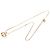 Collana con pendente Dior Gold con logo CD placcato oro D'oro