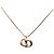Collana con pendente Dior Gold con logo CD placcato oro D'oro - vista 2