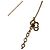 Collana con pendente Dior Gold con logo CD placcato oro D'oro - vista 5