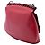 Borsa a tracolla Gucci Red Medium Leather Bamboo Nouveau Fringe Rosso - vista 2