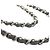 Chanel Gray Jumbo Classic Striped Patent Double Flap Marrone - vista 15