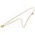 Collana con pendente Dior Gold con logo CD placcato oro D'oro