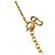 Collana con pendente Dior Gold con logo CD placcato oro D'oro - vista 5