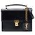 Borsa satchel High School in pelle di vitello invecchiata nera mini Saint Laurent Nero