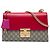 Borsa a Spalla Gucci Beige Medium GG Supreme Padlock