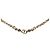 Collana con pendente Dior Gold placcata oro con logo CD e strass D'oro