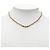 Collana con pendente Dior Gold placcata oro con logo CD e strass D'oro - vista 4