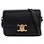 Céline Celine Black Classique Shiny Calfskin Triomphe Crossbody Nero