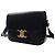Céline Celine Black Classique Shiny Calfskin Triomphe Crossbody Nero - vista 7