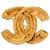 Spilla Chanel Gold CC trapuntata placcata oro D'oro - vista 2