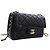Chanel Black Mini CC Matelassé Lambskin Lucido Half Flap Nero - vista 2