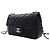 Chanel Black Mini CC Matelassé Lambskin Lucido Half Flap Nero - vista 3