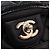 Chanel Black Mini CC Matelassé Lambskin Lucido Half Flap Nero - vista 7