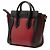 Céline Borsa Celine Red Nano Tricolor Leather Luggage Tote Rosso - vista 2