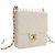Chanel White Small Quilted Lambskin Chic Pearls Flap Bianco - vista 2