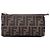 Clutch Fendi en lona Zucca marrón
