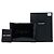 Pochette Puffy in vernice nera Large Saint Laurent Nero - vista 6