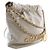 Chanel White Mini Shiny Calfskin 22 Hobo Bianco - vista 2