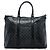 Weekender Gucci nero con stampa GG