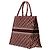 Dior Red Large Oblique Bestickte Canvas Book Tote Rot Bordeaux - Ansicht 2