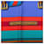 Sciarpa in seta Hermès Blue Les Sangles 90  - vista 3