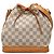 Louis Vuitton Noe BB en Damier Azur blanco