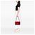 Gucci Rosso Borsa a tracolla in pelle di vitello Dollar Medium con G intrecciato - vista 7