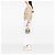 16 Céline Borsa a secchiello Celine White Teen Plein Soleil in tela Bianco - vista 8