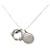 Collier pendentif Cordage Rope en argent palladium Hermès Argenté  - vue 3